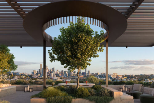 2067 1.04 Exterior Sunset Garden R002