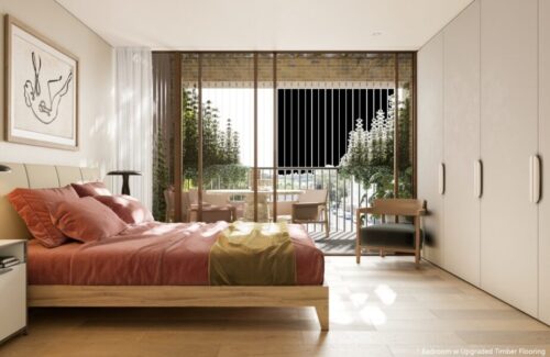 Bedroom w Upgraded Timber Flooring (1)
