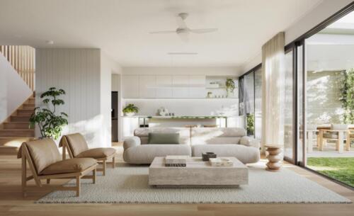 Parkside, Yeronga Interior Type1 U11 Lot21 Kitchen Living-min